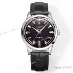 Swiss Copy Longines Conquest Heritage Automatic 9015 Watch Steel Black Dial